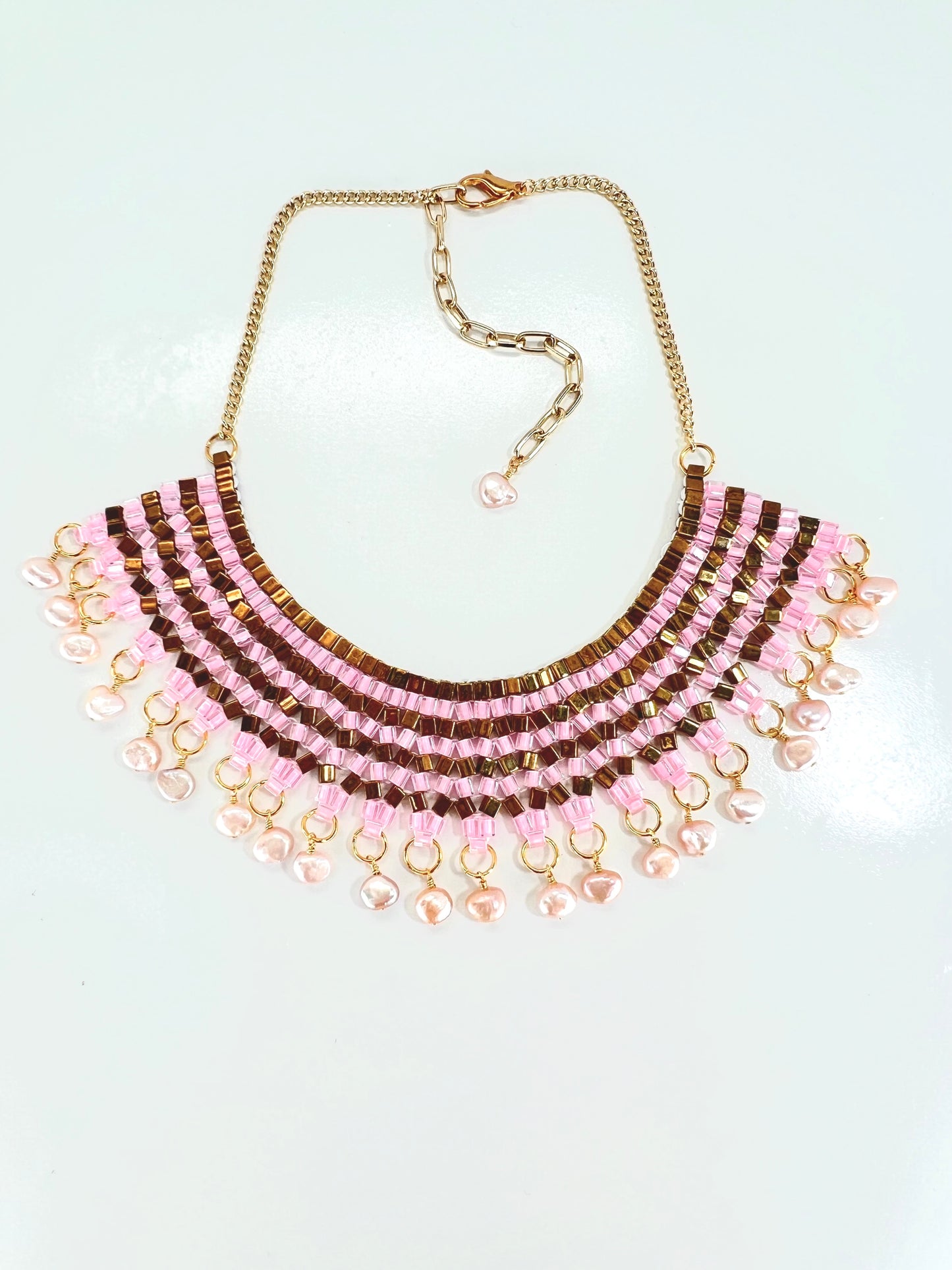 Pink Pearl Necklace